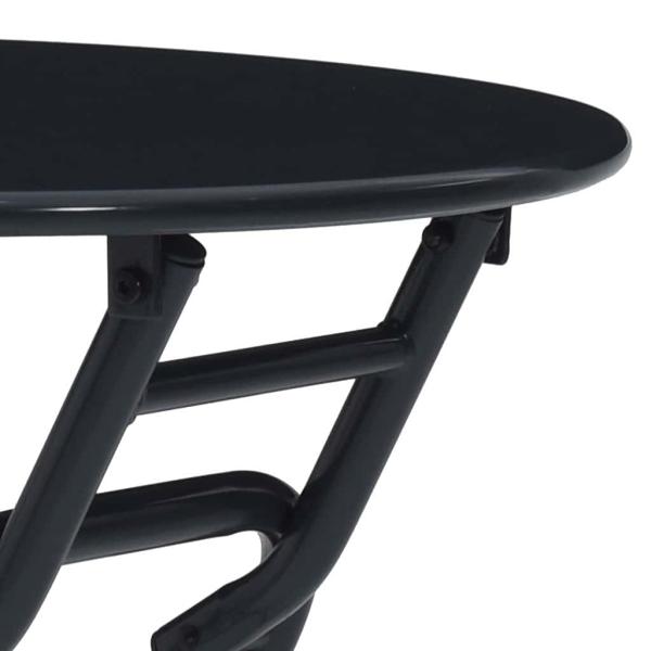 Klapptisch für den Garten Anthrazit Ø50x72 cm Stahl