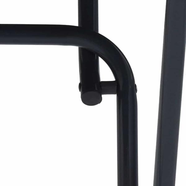 Klapptisch für den Garten Anthrazit Ø50x72 cm Stahl