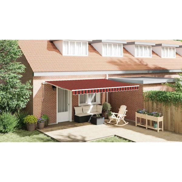 manuelle einziehbare Markise Orange und Braun 450x350 cm