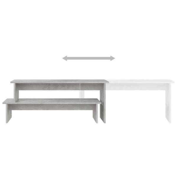 TV-Schrank Betongrau 180x30x43 cm Holzwerkstoff