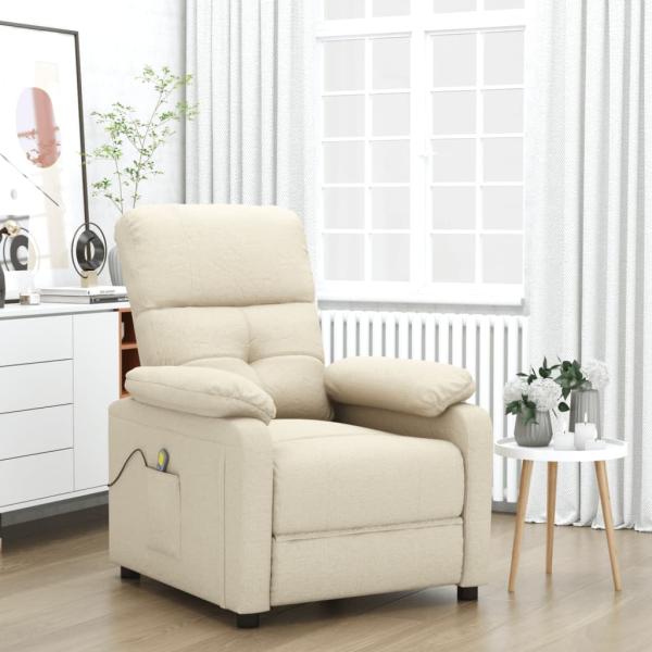 ARDEBO.de - Massagesessel Creme Stoff