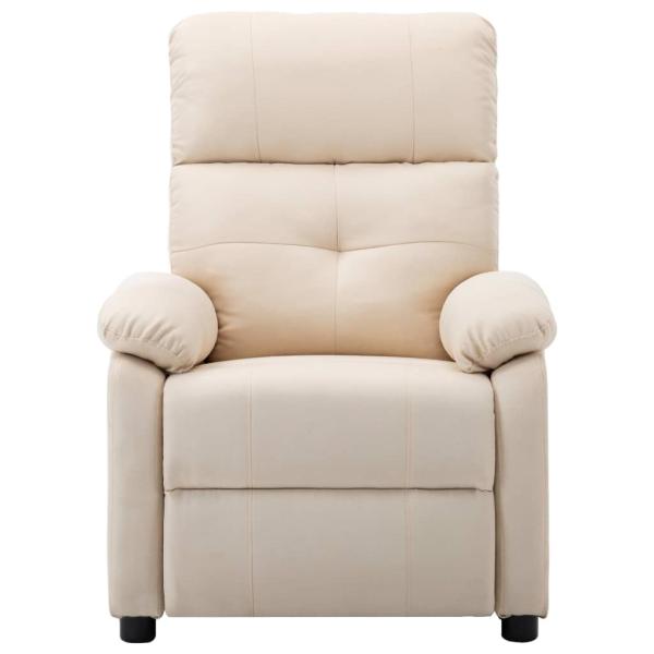 Massagesessel Creme Stoff