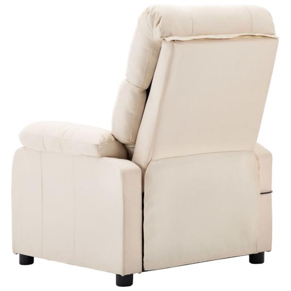 Massagesessel Creme Stoff