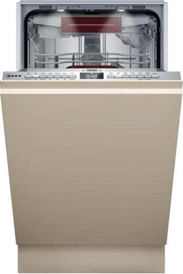 ARDEBO.de Neff S857YMX12E N70 Vollintegrierter Geschirrspüler, 45 cm breit, 10 Maßgedecke, AquaStop, Open Dry, Flex Besteckschublade, EmotionLight, HomeConnect