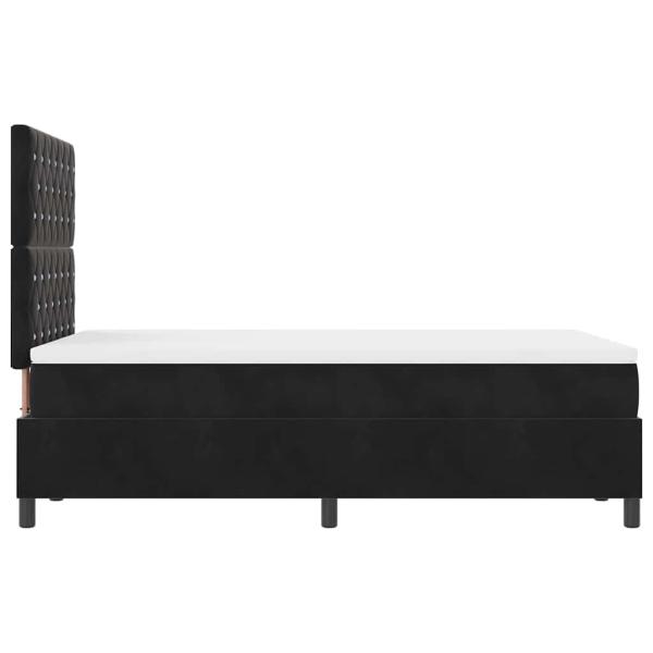 Boxspringbett mit Matratze Schwarz Samt
