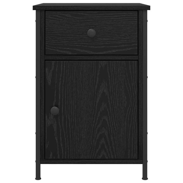 Nachttisch Schwarz Eiche 40x42x60 cm Holzwerkstoff