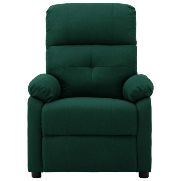 Massagesessel Dunkelgrün Stoff