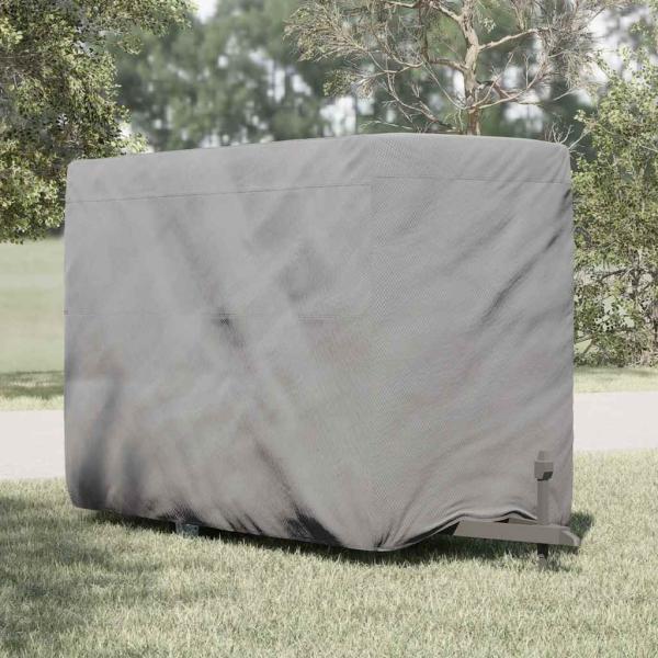 ARDEBO.de - Schutzhülle für Pferdeanhänger Grau 396x178x250 cm Vliesstoff