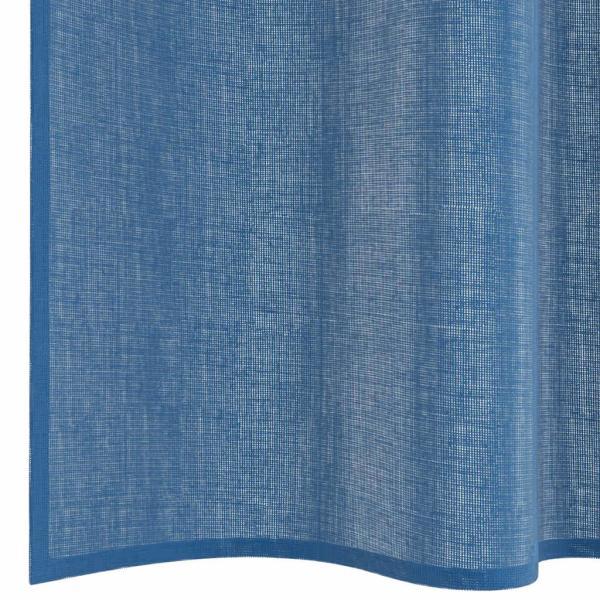 Voile Vorhänge mit Stangentaschen 2 Stk. Königsblau