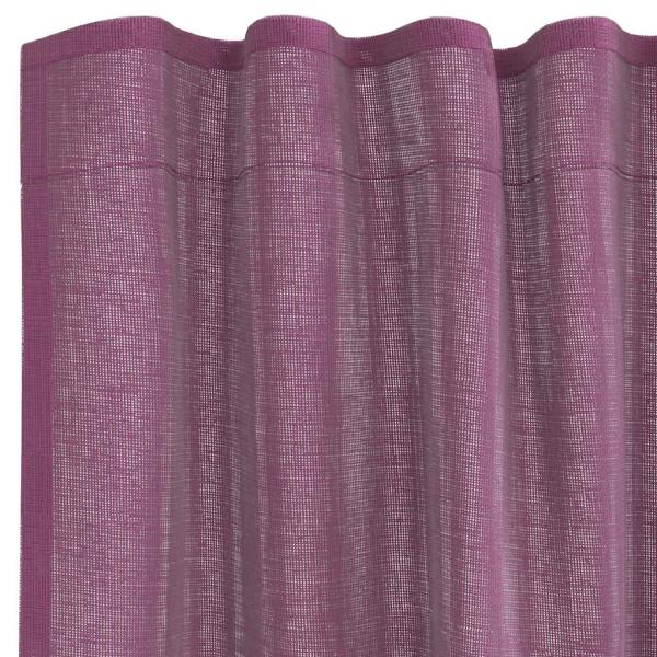 Voile Vorhänge mit Stangentaschen 2 Stk. Lila