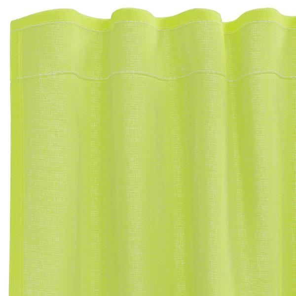 Voile Vorhänge mit Stangentaschen 2 Stk. Apfelgrün