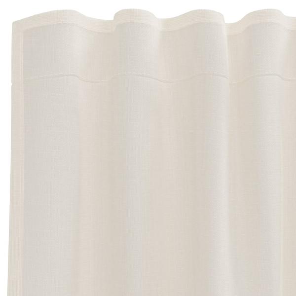 Voile Vorhänge mit Stangentaschen 2 Stk. Creme