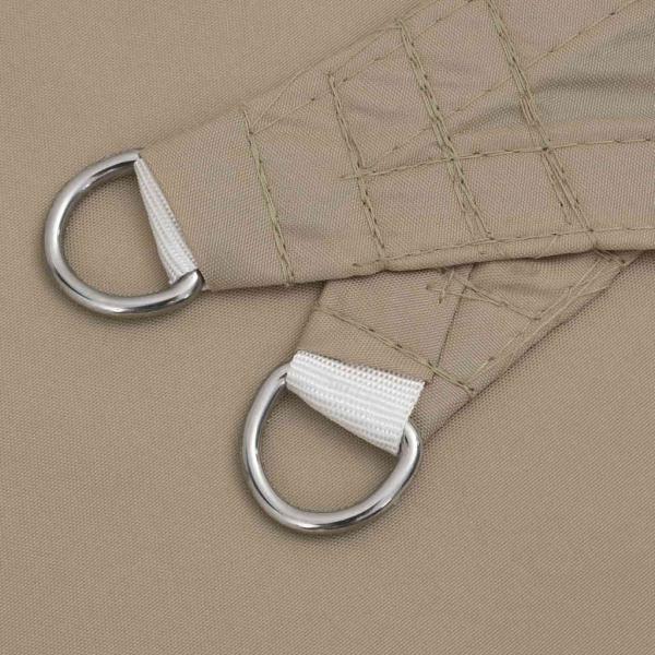 Sonnensegel Taupe 2x2x2 m 100% Polyester Oxford