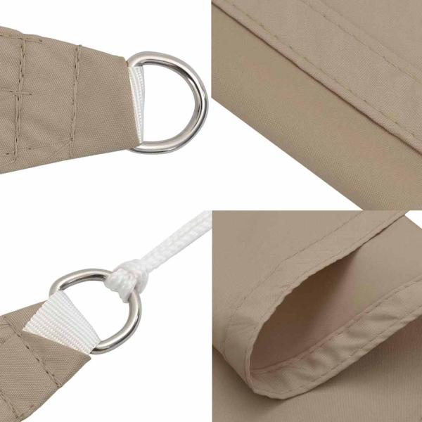 Sonnensegel Taupe 2x2x2 m 100% Polyester Oxford