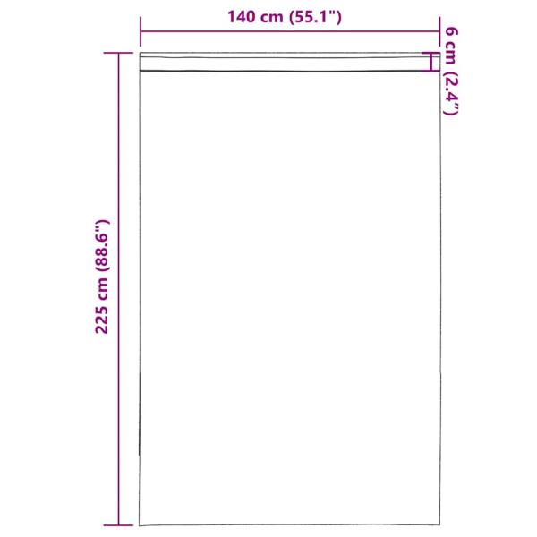 Voile Vorhänge mit Stangentaschen 2 Stk. Creme