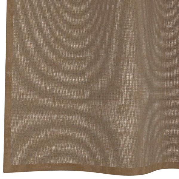 Voile Vorhänge mit Schlaufen 2 Stk. Hellbraun 140x225 cm