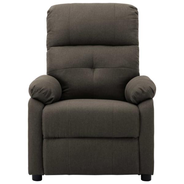 Massagesessel Taupe Stoff