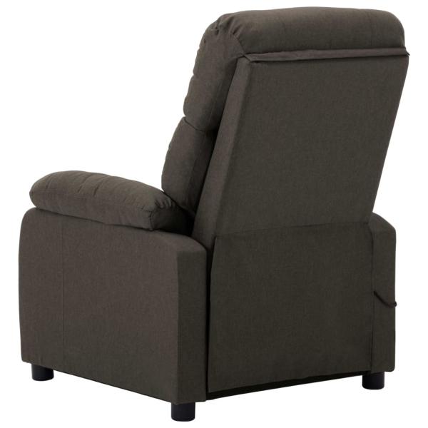 Massagesessel Taupe Stoff