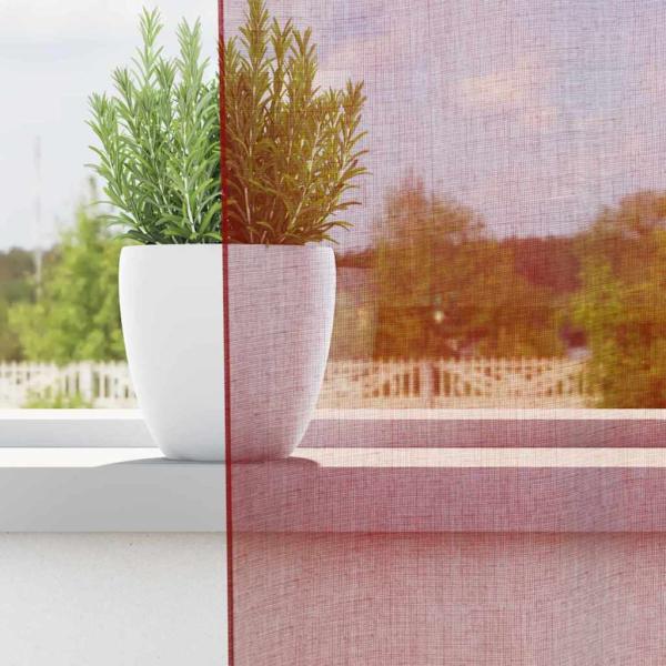 Voile Vorhänge mit Schlaufen 2 Stk. Weinrot 140x225 cm