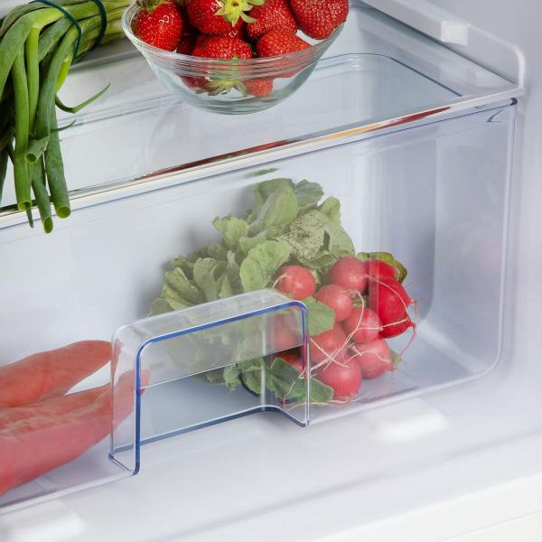 DOMO DO91703R Stand Retro Kühlschrank mit Gefrierfach, 54,5 cm breit, 120 L, rot
