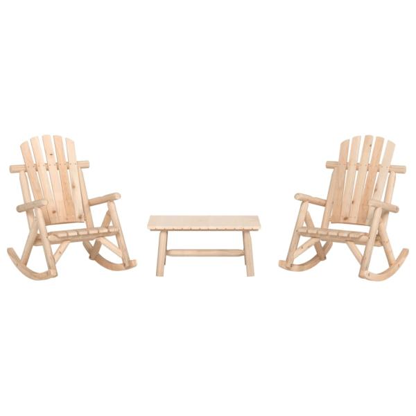 ARDEBO.de - 3-tlg. Garten-Lounge-Set Massivholz Fichte
