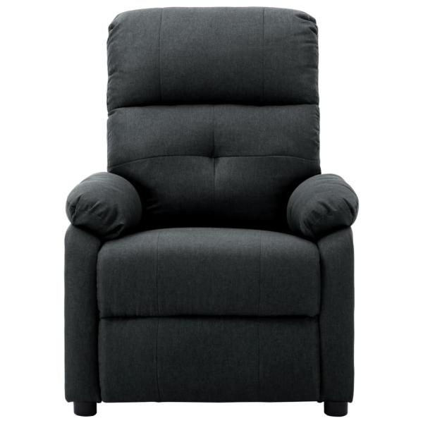 Massagesessel Dunkelgrau Stoff