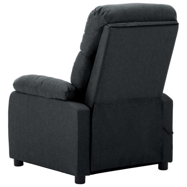 Massagesessel Dunkelgrau Stoff