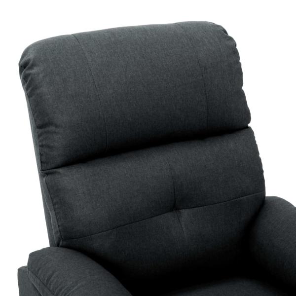 Massagesessel Dunkelgrau Stoff