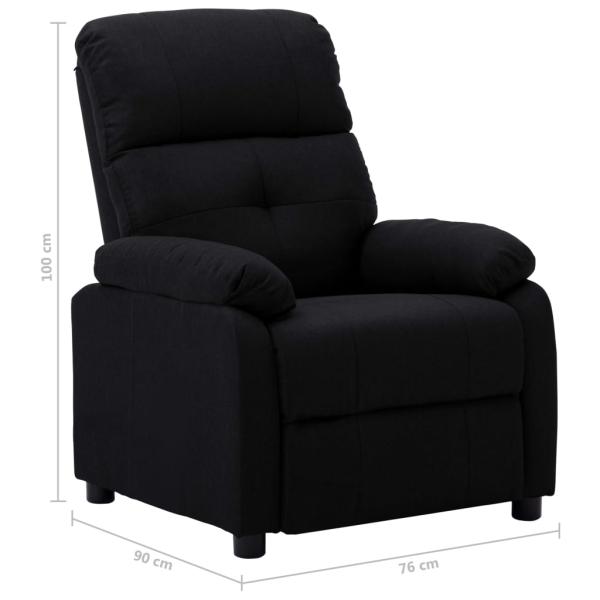 Relaxsessel Schwarz Stoff