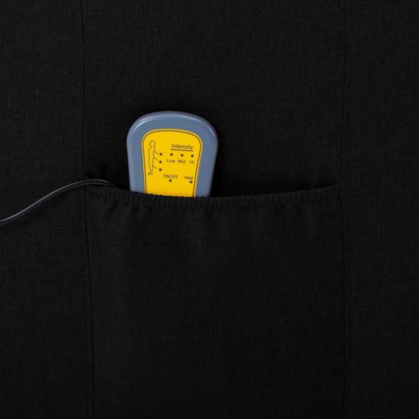 Massagesessel Schwarz Stoff