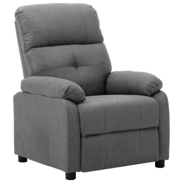Relaxsessel Hellgrau Stoff