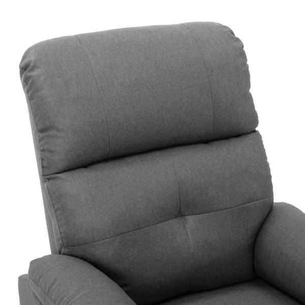Relaxsessel Hellgrau Stoff