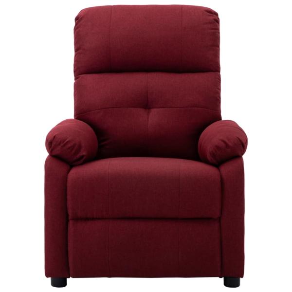 Massagesessel Weinrot Stoff
