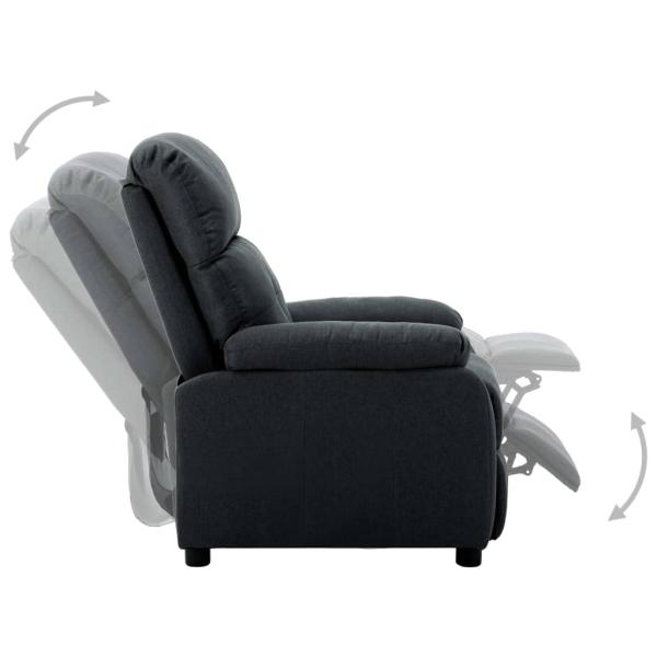 Relaxsessel Dunkelgrau Stoff