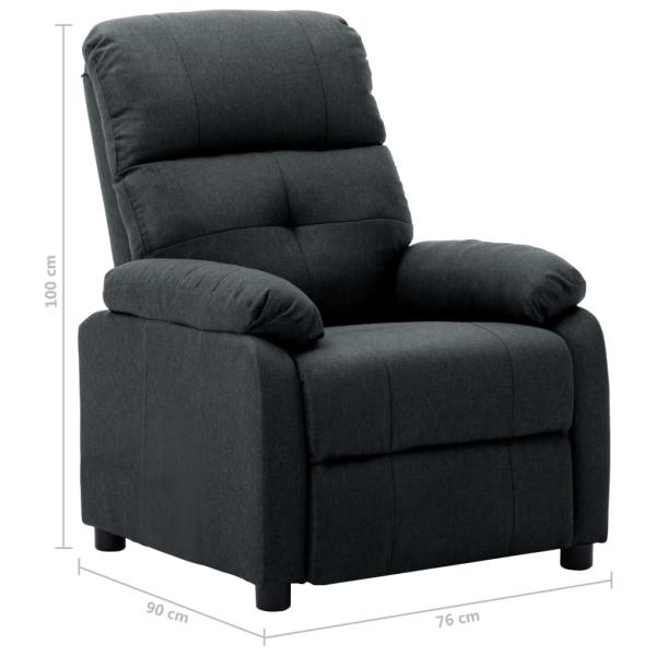 Relaxsessel Dunkelgrau Stoff