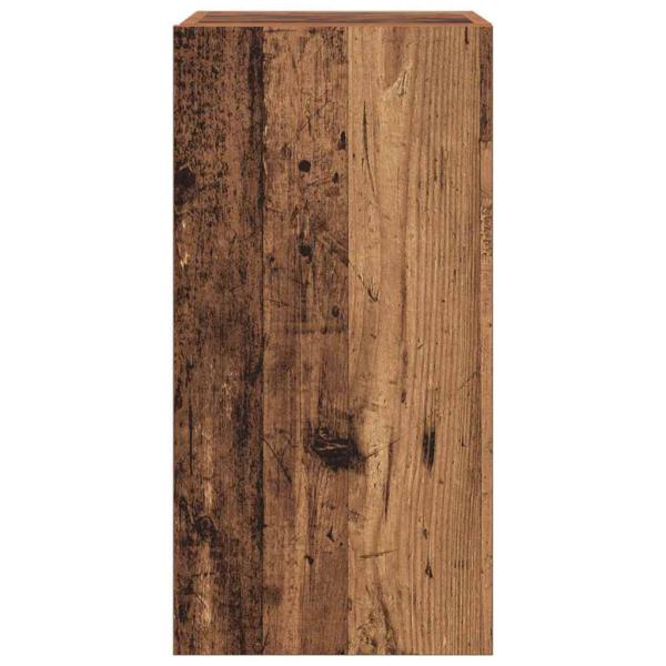 7 Teile TV Schrank Set Wandmontiert Old Wood Engineered Wood