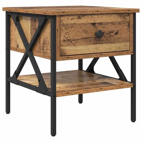 Nachttisch Altholz 40x42x45 cm Holzwerkstoff