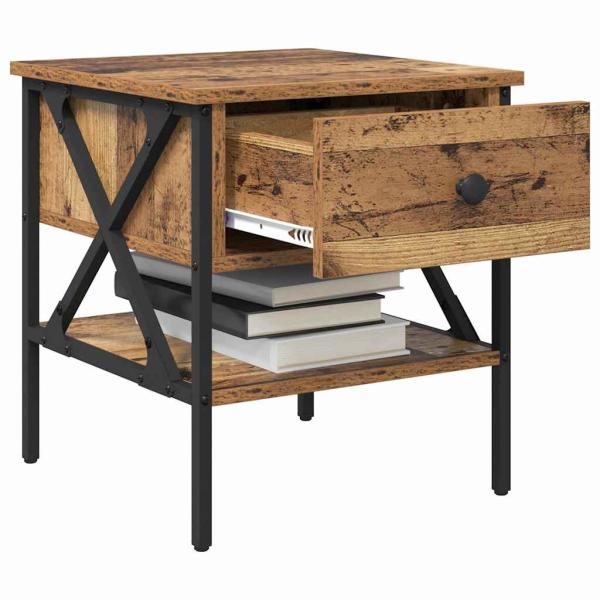 Nachttisch Altholz 40x42x45 cm Holzwerkstoff