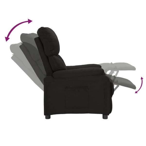 Relaxsessel Schwarz Stoff