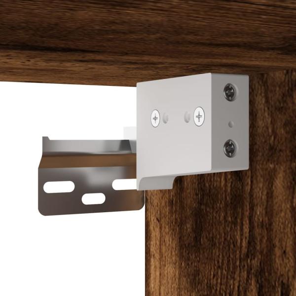 TV-Schränke mit LED-Leuchten 2 Stk. Räuchereiche 80x30x30 cm