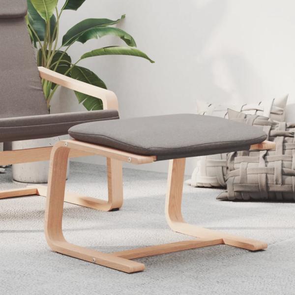 ARDEBO.de - Fußhocker Taupe 51x41x40 cm Stoff