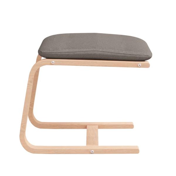 Fußhocker Taupe 51x41x40 cm Stoff