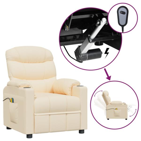 ARDEBO.de - Massagesessel Elektrisch Creme Stoff