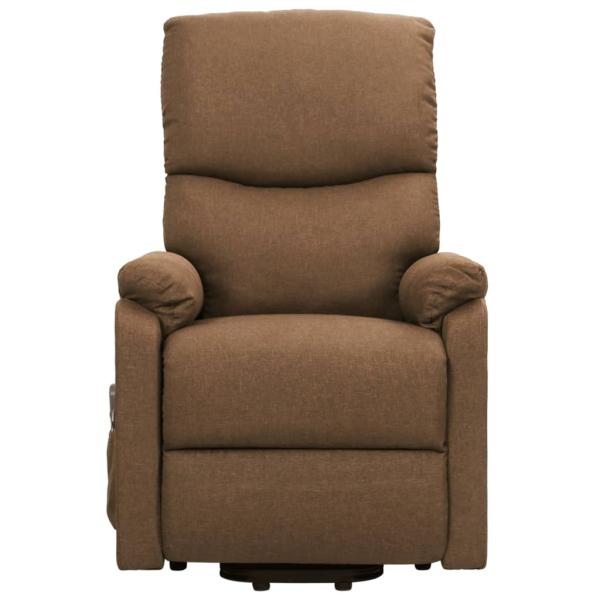Massagesessel mit Aufstehhilfe Taupe Stoff
