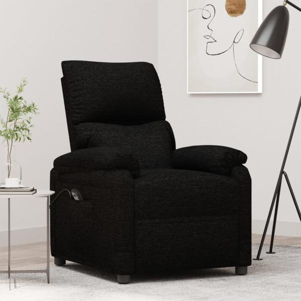 ARDEBO.de - Relaxsessel Elektrisch Schwarz Stoff