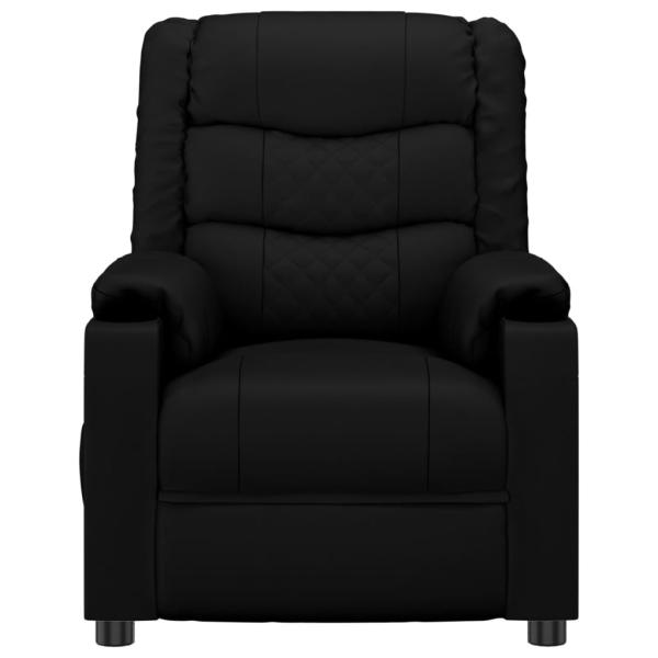 Massagesessel Elektrisch Schwarz Kunstleder
