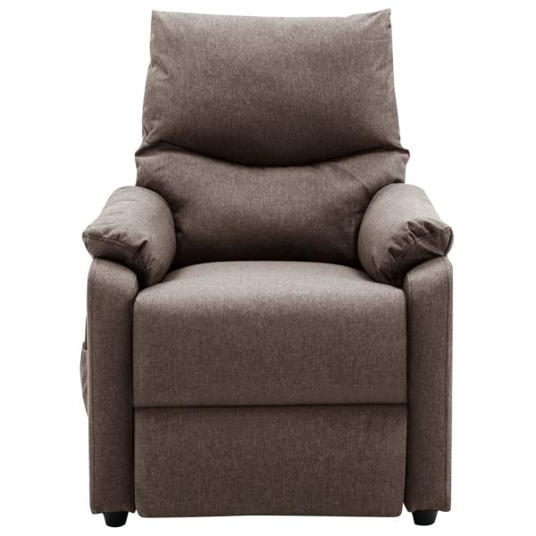 Massagesessel Elektrisch Taupe Stoff