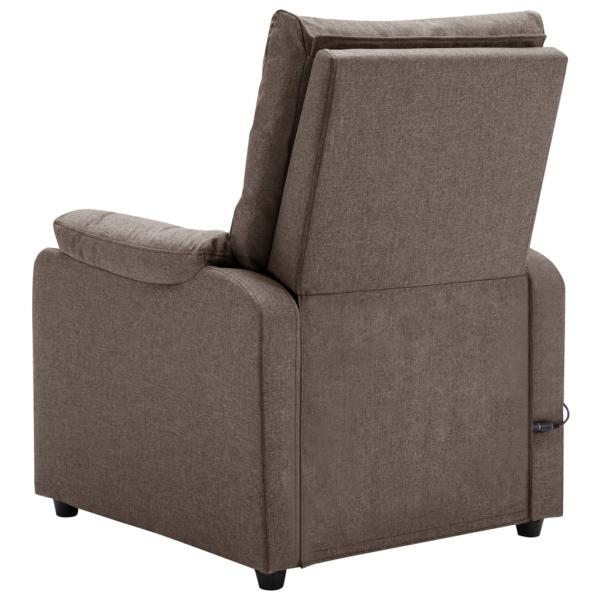Massagesessel Elektrisch Taupe Stoff