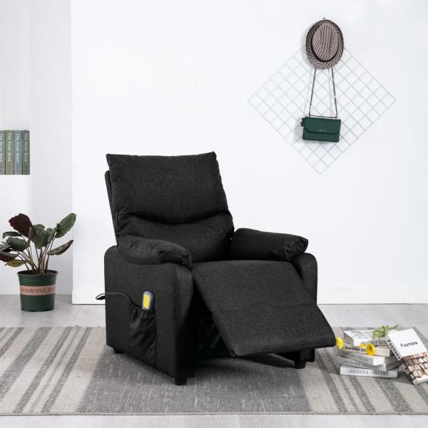 Massagesessel Schwarz Stoff