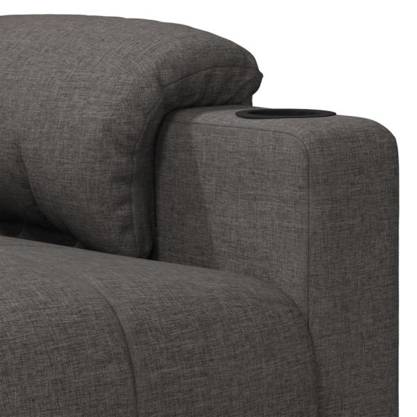 Relaxsessel Dunkelgrau Stoff